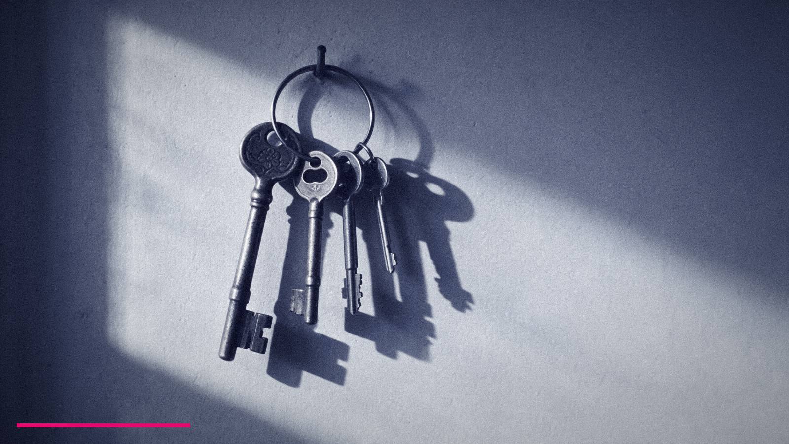 Four Different Keys On One Ring, Standing For The Four Ways To Buy Senior Marketing Leadership